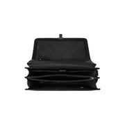 
Solid Antique Brass Hardware & Heavy-Duty Dual Zipper Detail on Glenwood Цельнозерновая кожа Briefcase для Мужчин