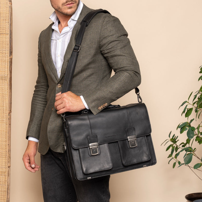 Springfield Full-Grain Leather Briefcase женская