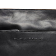 Classic 100% Full-Grain leather Bag - Rear Perspective Showing Reinforced Leather Straps & Stitching