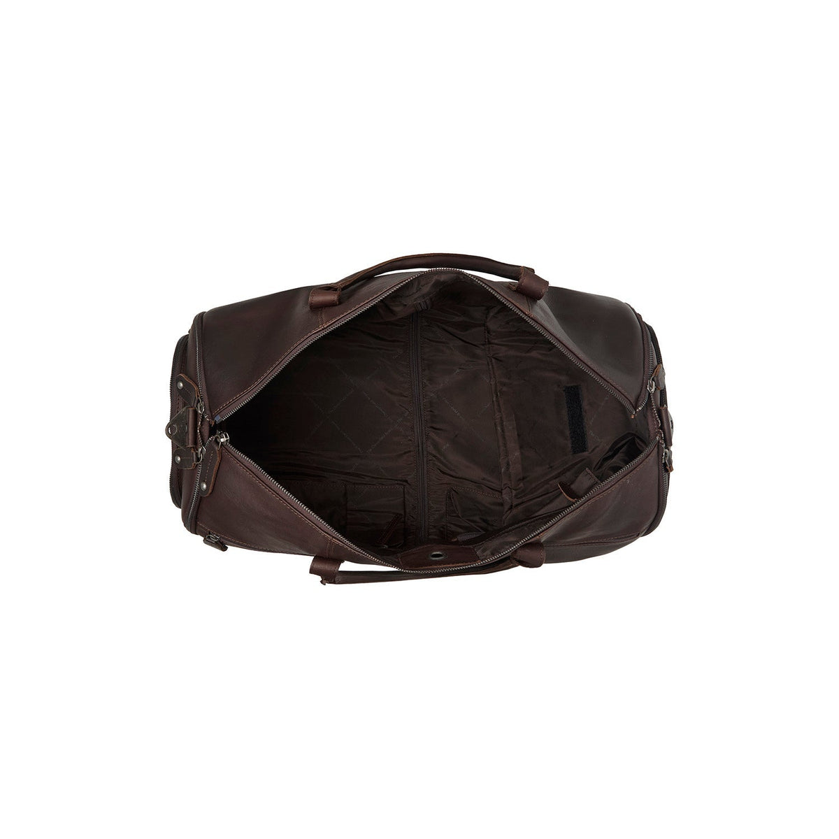 Brown Leather Garment Bag Finlay, detail view 4
