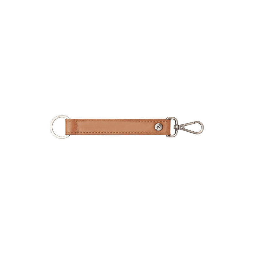 Leather Key Ring Коньячный для Женщин
