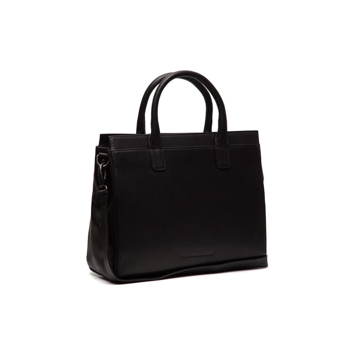 Rivera Full-Grain Leather Laptop Bag из классической 100% цельнозерновой кожи - Full Exterior Вид спереди и приталенный силуэт | Купить в официальном онлайн-магазине