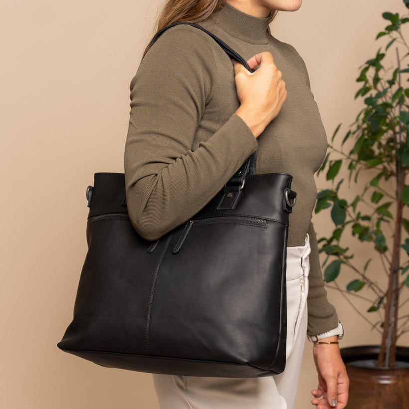 Rome Full-Grain Leather Shopper женская