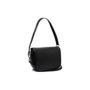 Lizzola Full-Grain Leather Shoulder Bag in Classic 100% Full-Grain Leather - Full Exterior Front Profile View | Buy Online