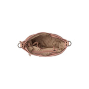 
Solid Antique Brass Hardware & Heavy-Duty Dual Zipper Detail on Lucy Кожаная сумка через плечо