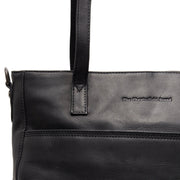 
Classic 100% Full-Grain leather Bag - Вид сзади с усиленными кожаными ремнями и прострочкой