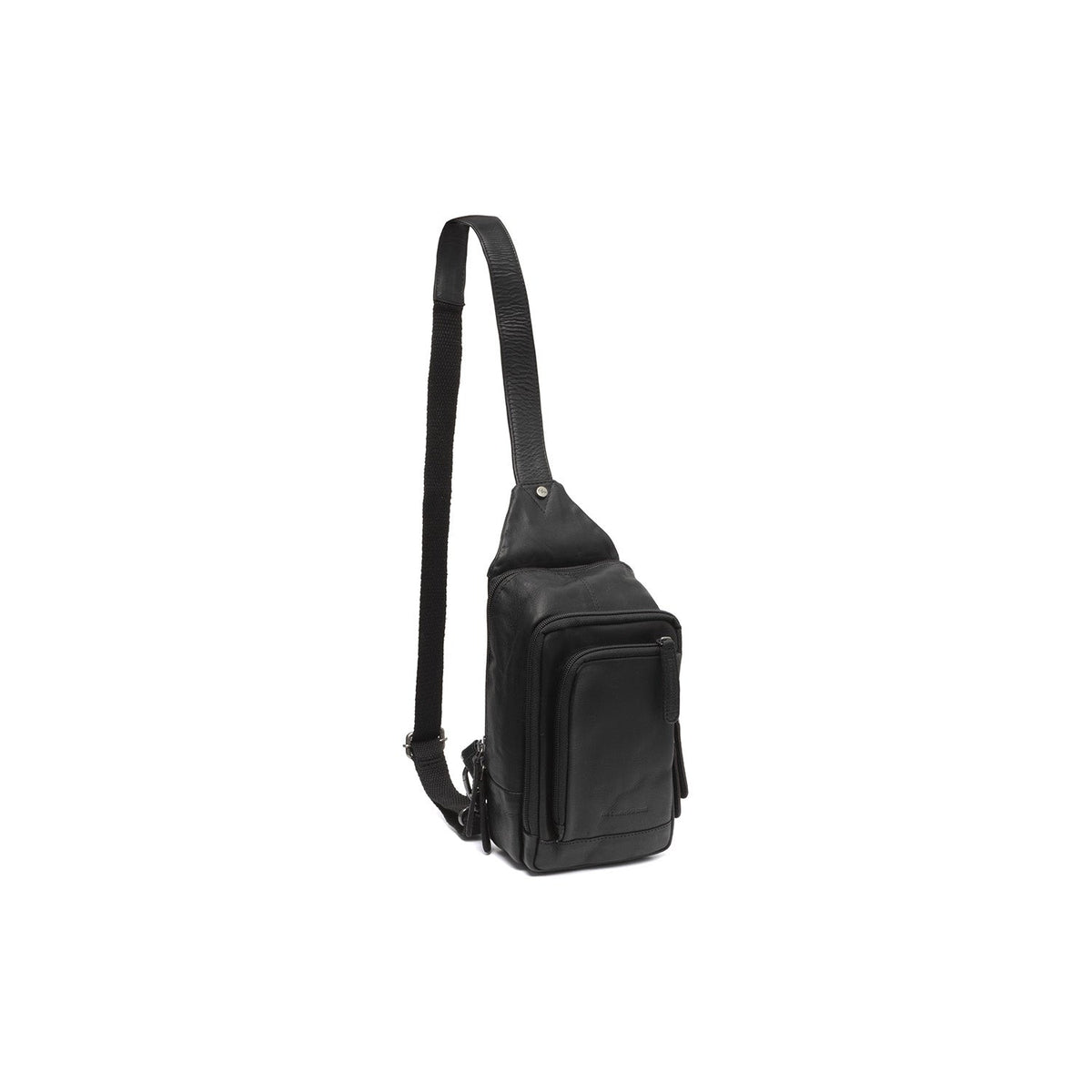 Leather Sling Bag Riga in Classic 100% Full-Grain Leather - Full Exterior Front Profile View | Buy Online