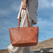 Monza Full-Grain Leather Tote Bag – alternate product view 2