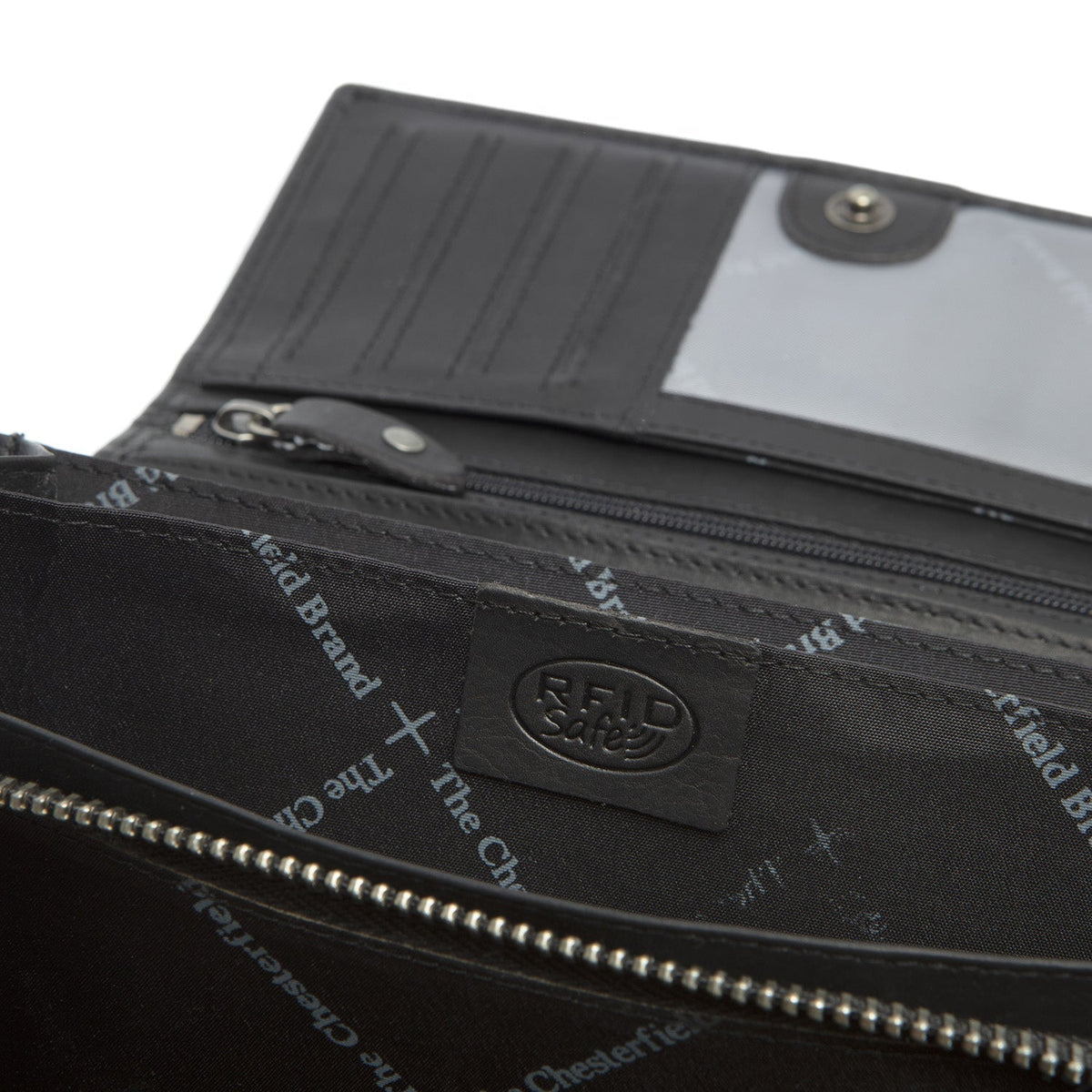 Mirthe Full-Grain Leather Wallet - Structured Side Profile Showing Gusset Depth &amp; Expansion Capacity