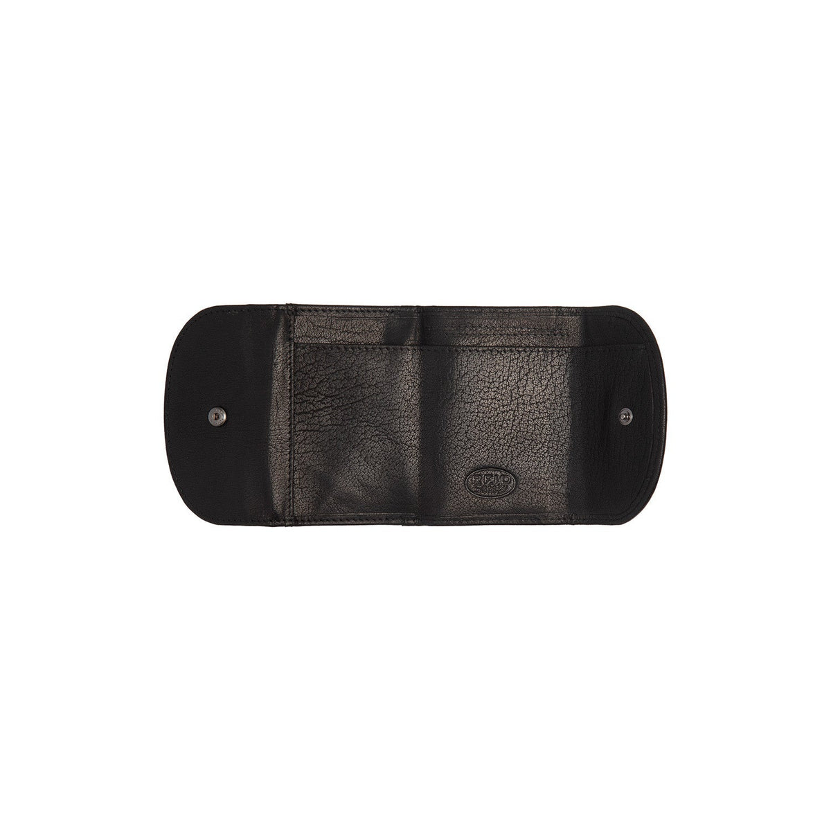 Newton Цельнозерновая кожа Wallet - Structured Side Profile Showing Gusset Depth &amp; Expansion Capacity