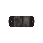Newton Цельнозерновая кожа Wallet - Structured Side Profile Showing Gusset Depth &amp; Expansion Capacity