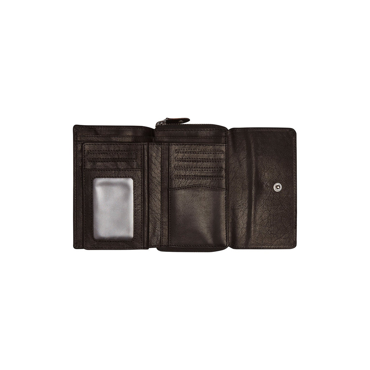 
Classic 100% Full-Grain leather Wallet - Вид сзади с усиленными кожаными ремнями и прострочкой
