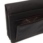 
Solid Antique Brass Hardware & Heavy-Duty Dual Zipper Detail on Salzburg Кожаное портмоне