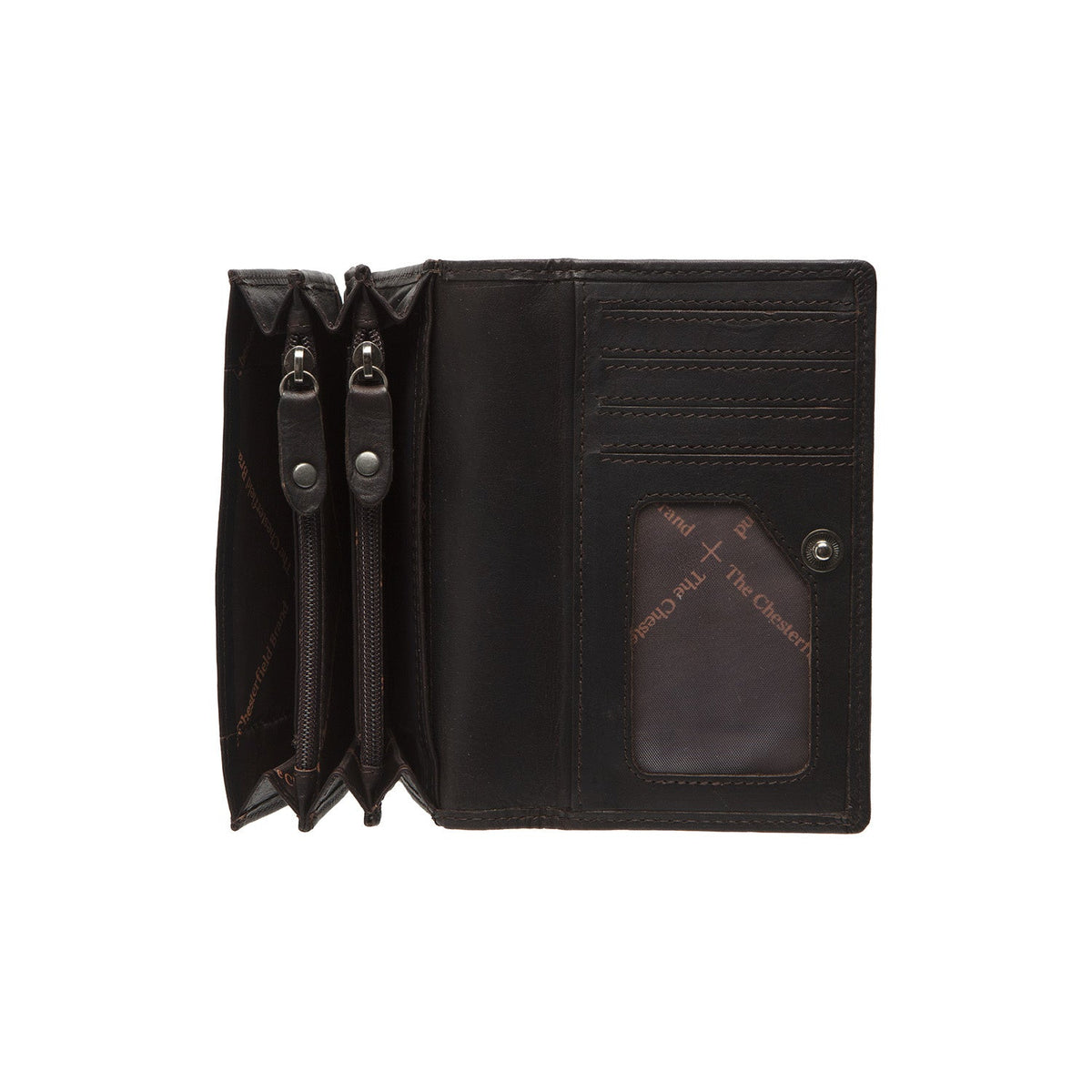 
Classic 100% Full-Grain leather Wallet - Вид сзади с усиленными кожаными ремнями и прострочкой