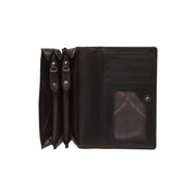 
Classic 100% Full-Grain leather Wallet - Вид сзади с усиленными кожаными ремнями и прострочкой