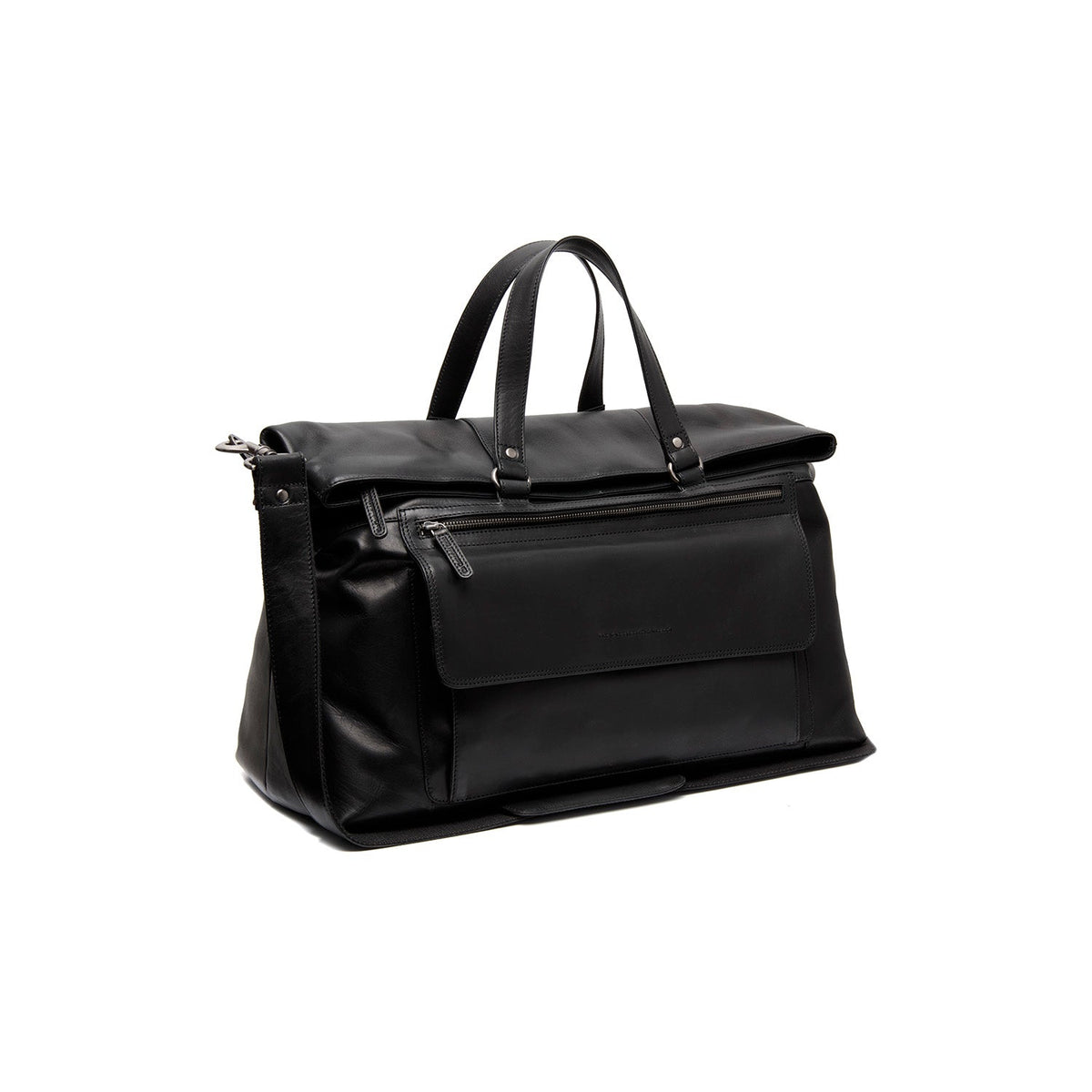 Lazio Full-Grain Leather Weekender Bag in Classic 100% Full-Grain Leather - Full Exterior Front Profile View | Buy Online