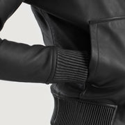 
Luna Hooded Кожаный бомбер для Женщин – alternate product view 6