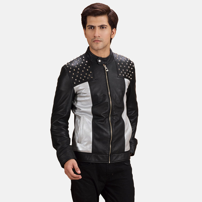 Shapron Studded Кожаная косуха мужская